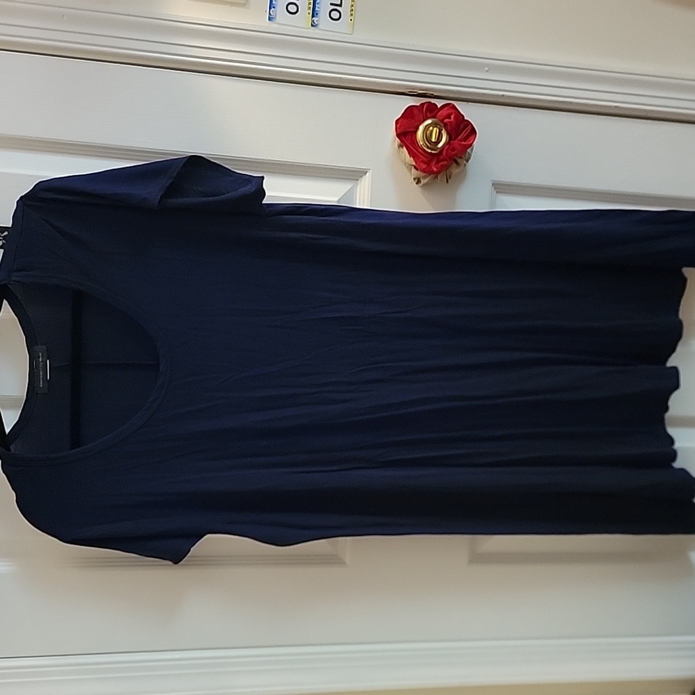 Dark Blue Above Knee T-shirt Dress, only worn twice, American City Wear